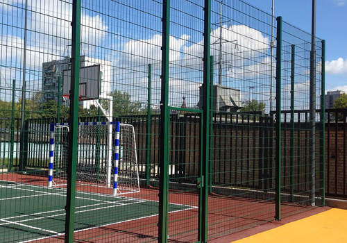 2Д забор для футбольной площадки в Троицке