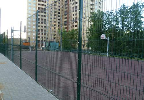 3Д забор для футбольной площадки в Троицке