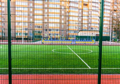 2Д забор для футбольной площадки в Троицке